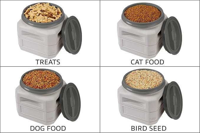 Mighty Tuff Airtight Dog Food Storage Container – 6 Gal, up to 24 lb Capacity – Cat and Dog Food Container with Twist Lid & Handles – BPA-Free, Made in USA - Image 6