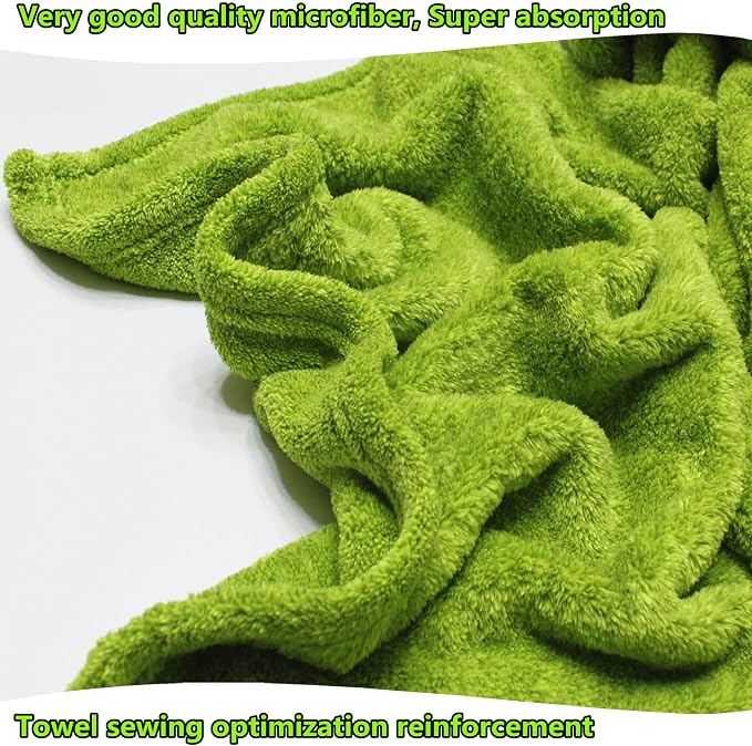 Dogvingpk Extra Large Dog Towel Super Absorbent Soft Quick Drying Microfiber Pet Bath Towels for Large & Medium Dogs (XL-55" * 36", Green) - Image 6