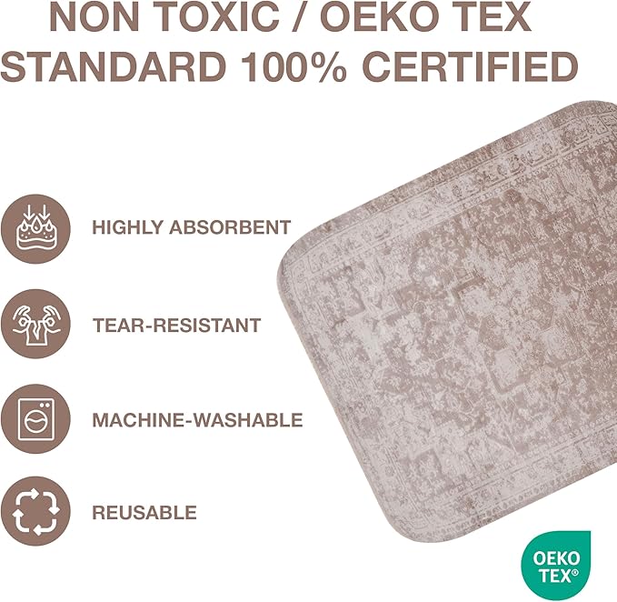 PUPIBOO Washable Pee Pads for Dogs and Cats - Super Absorbent Reusable Puppy Training Pads - 100% Waterproof, Leak-Proof & Non-Slip Whelping Pads for Pet Housebreaking - Image 2