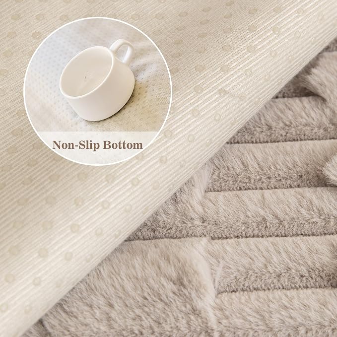 MYSKY HOME 100% Waterproof Couch Cover for Dogs, Plush Pet Couch Covers for Sofa Washable, Couch Covers for 3 Cushion Sofa Pet Friendly, Non-Slip Durable Sofa Cover Slipcover Protector, Khaki, 35"x71" - Image 5
