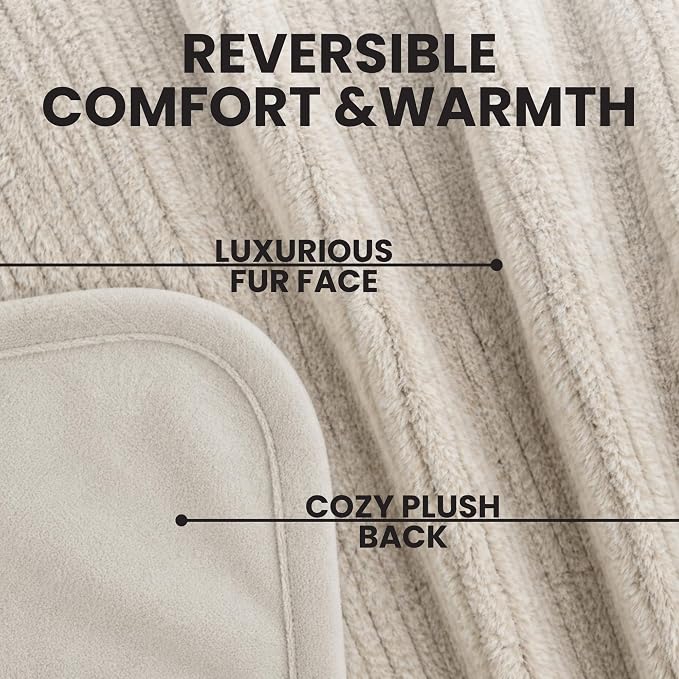 Waterproof Dog Blanket for Cats & Dogs, Washable Couch Cover, Reversible Furniture Protector Blanket, Large Soft Sherpa Fleece, Couch Protector, Pet Throw Blankets, 60" x 70" - Image 4