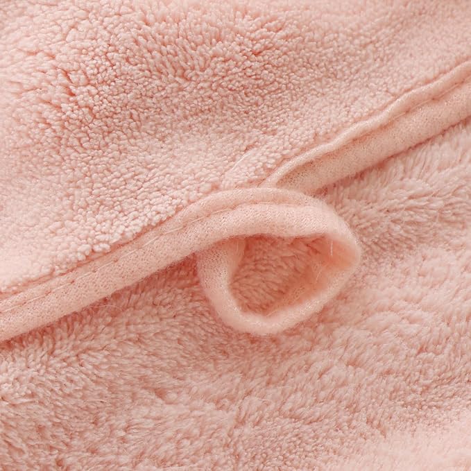 Bath Sheets Set 40x80 Inches Microfiber Extra Large BathTowels Super Soft Absorbent Quickly Dry Shower Towels for Bathroom (Pink,PK 2) - Image 5