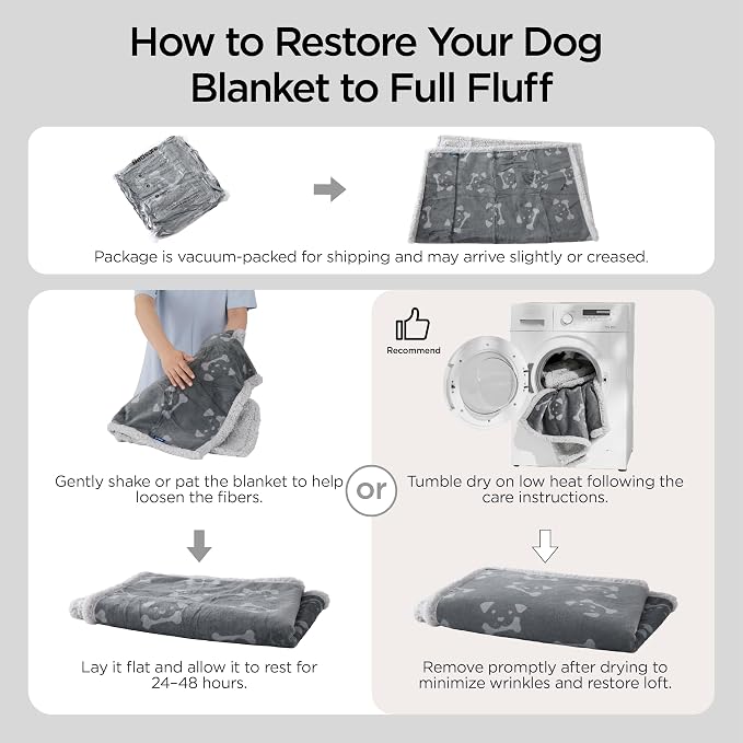 Bedsure Waterproof Dog Blankets for Medium Dogs Washable - 30"X40", Anchor Gray - Image 5