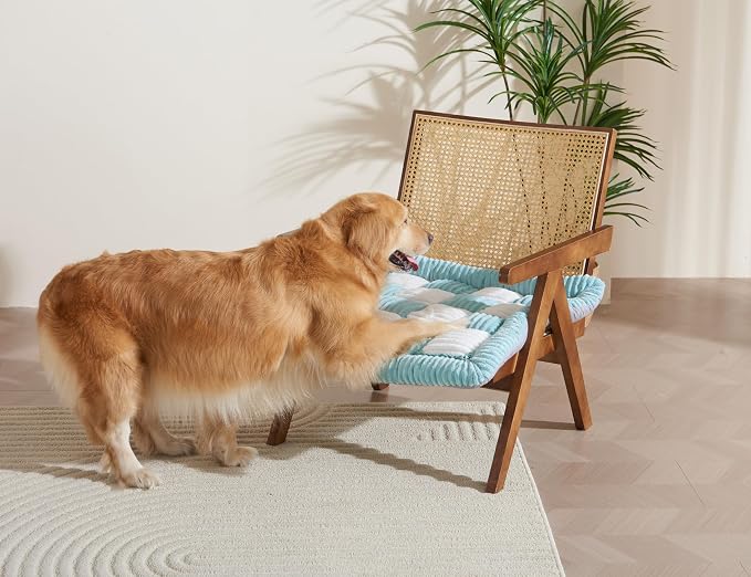Couch Cushion Cover for dogs Sofa Cover Washable Pet Love Seat Couch Covers for Sofa Slipcovers Couch Protector Blanket for Dogs Sofa Cushion Covers for Pets Washable Pad Blue 70x70cm/27.6x27.6in - Image 8