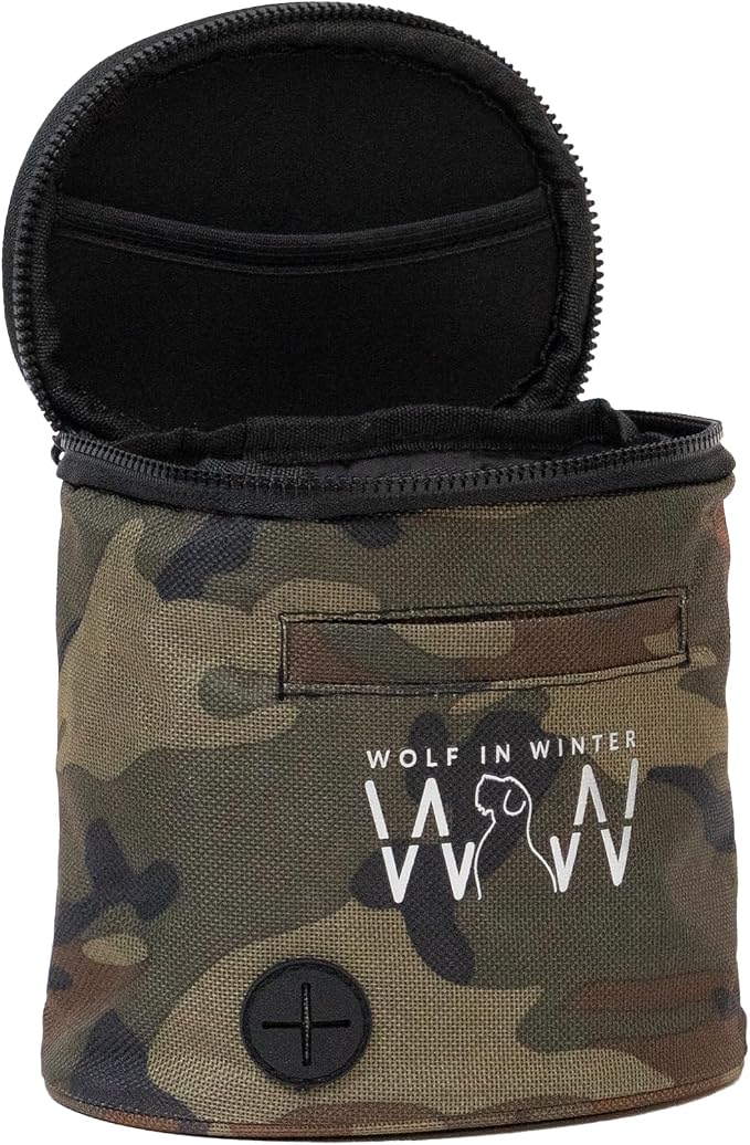 Quickdraw Dog Treat Pouch – Training Bag with Poop Bag Dispenser, Clicker Holder and Waist Belt – Hands-Free, Reflective and Durable for Puppy Training, Walks and Hikes (Orange/Camo) - Image 4