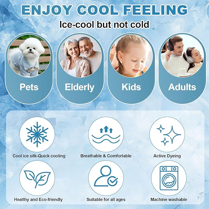 OTOB Cooling Couch Cover for Dogs Washable Non Slip Sofa Protector, 1 Piece | Luxury Cream, 35.4"x70.9", Premium Ice Silk Fabric, Modern Geometric, Soft, 3D Breathable, Pet Friendly Furniture Cover - Image 9