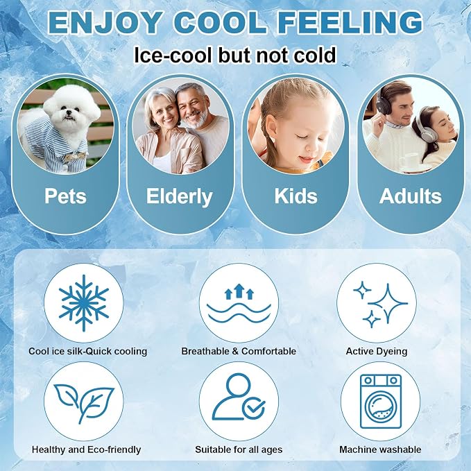 OTOB Cooling Couch Cover for Dogs Washable Non Slip Sofa Protector, 1 Piece | Luxury Cream, 35.4"x70.9", Premium Ice Silk Fabric, Modern Geometric, Soft, 3D Breathable, Pet Friendly Furniture Cover - Image 9
