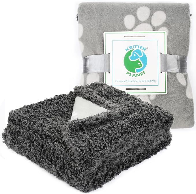 Kritter Planet Waterproof Reversible Pet Blanket for Small Dogs | 20 x 30 Inch, Washable Pet Protector for Crates, Pet Beds and Car Seats, Guards Against Fur, Dirt and Everyday Spills - Image 6