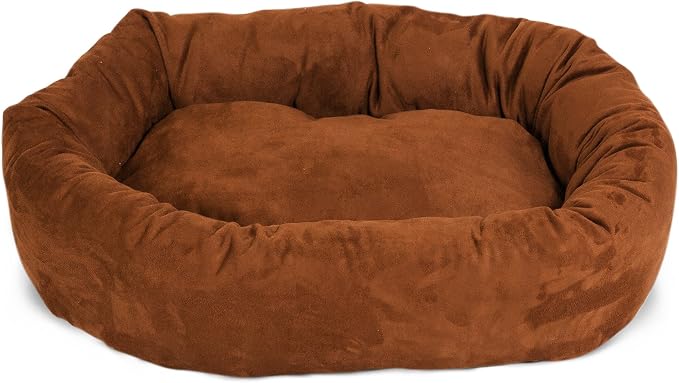 Majestic Pet Villa 32 Inch Shredded Memory Foam Dog Bed for Medium Sized Dog 32x23x7 Inch–Orthopedic Pet Bed - Washable Medium Puppy Mat with Head Support-Aubergine - Image 2