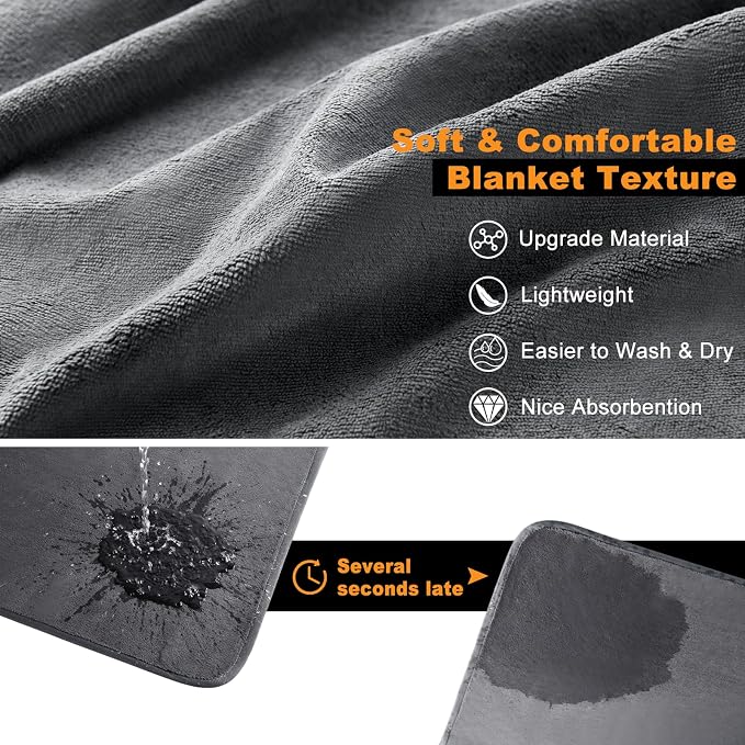 Dog Pee Pad Washable-Extra Large Instant Absorb Training Pads Non-Slip Pet Playpen Mat Waterproof Reusable Floor Mat for Puppy/Senior Dog Whelping Incontinence Housebreaking (31"x36"-(2PACK)) - Image 2