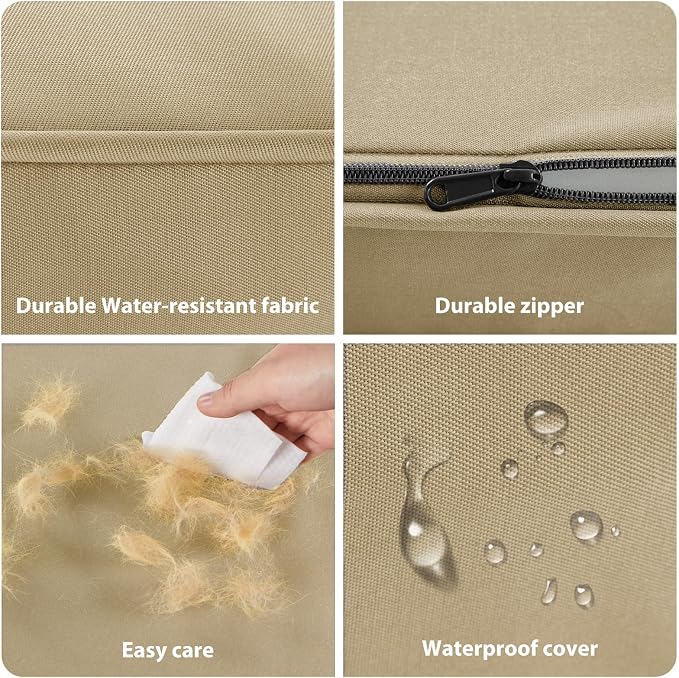 BFPETHOME Outdoor Waterproof Dog Bed for Large Dogs, Washable Cover, 36" | Outdoor & Indoor Use, Waterproof, For Medium, Large, Extra Large Dogs, Orthopedic, Egg Crate Foam, Up to 60 lbs - Image 7