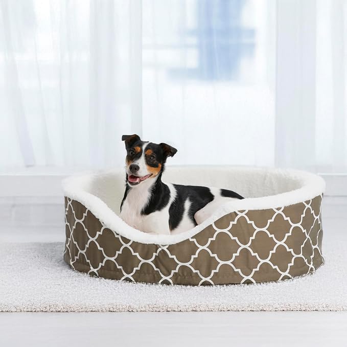 MidWest Homes for Pets Orthoperdic Egg-Crate Nesting Pet Bed w/ Teflon Fabric Protector, Medium Brown - Image 2