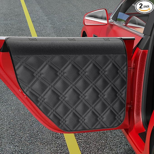 Surfcabin Dog Car Door Protector: 20% Larger Design for Sedans & Small SUVs | Thickened PU Material Waterproof Fabric, 2 Packs Full Door Panel Covers, Protects Doors from Dog Scratching by Surfcabin