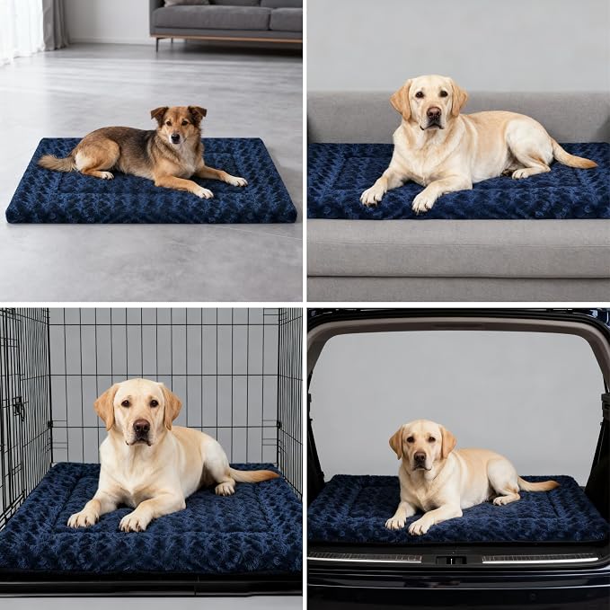 Dog Bed Mat - Dog Crate Pad - Reversible Mat for Pet Comfort - Soft Bed Crate Pads with Dual-Sided Design for All Seasons - Durable, Machine Washable Mat for Crates, Travel, and Home - Image 7
