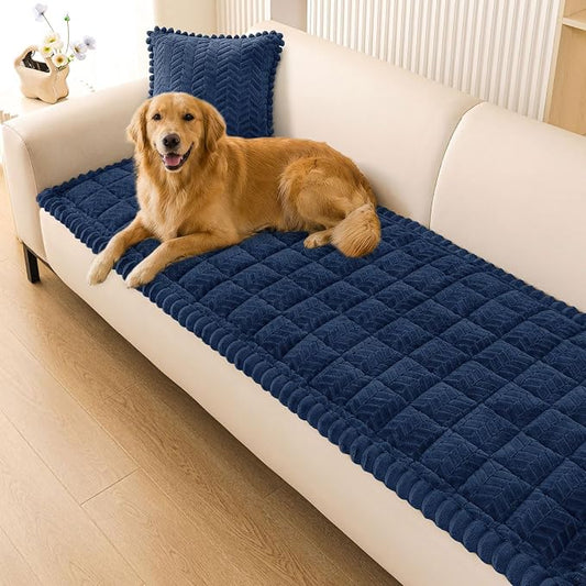 Smiry Couch Cover for Dogs, Non Slip Fuzzy Pet Sofa Covers Washable | Sofa Slipcovers for 2-3 Cushion Couch, Soft Thick Furniture Protector for Cats Dogs, Against Fur, Dirt, Scratch (27.6"x59") by Smiry