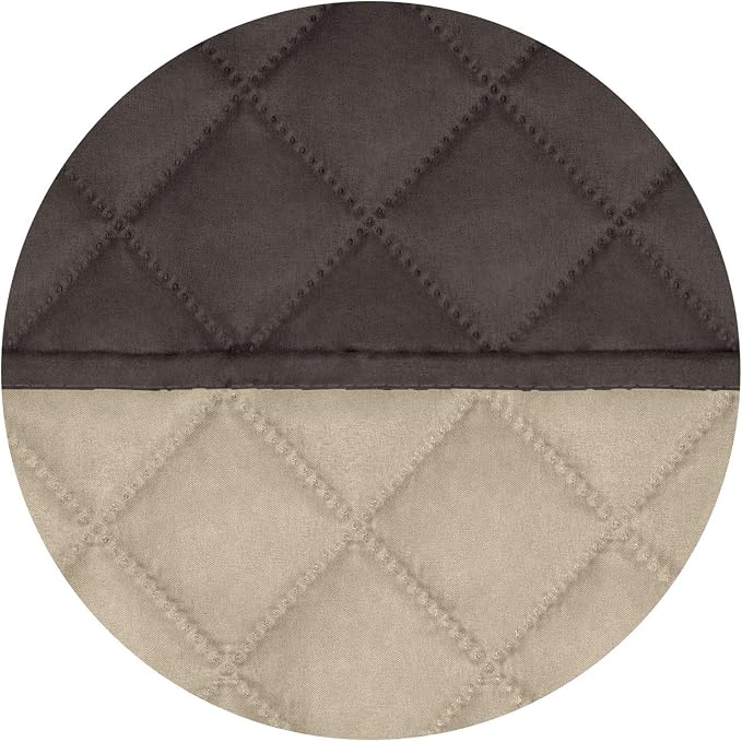 PureFit Reversible Quilted Couch Covers for Dogs Sofa Cover 4 Seater 88" | Chocolate/Chocolate, Water Resistant Couch Protector, Washable Pet Couch Cover with Non Slip and Elastic Straps For Kids - Image 5