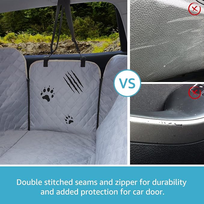 Lassie XL Truck Dog Seat Cover Back Seat with 2 Seat Belts, Dog Car Hammock for Large SUV and Trucks Compatible with F150 F250/Chevrolet Silverado/Ram Pickup/GMC Sierra/Toyota Tundra and Crew Cab - Image 3
