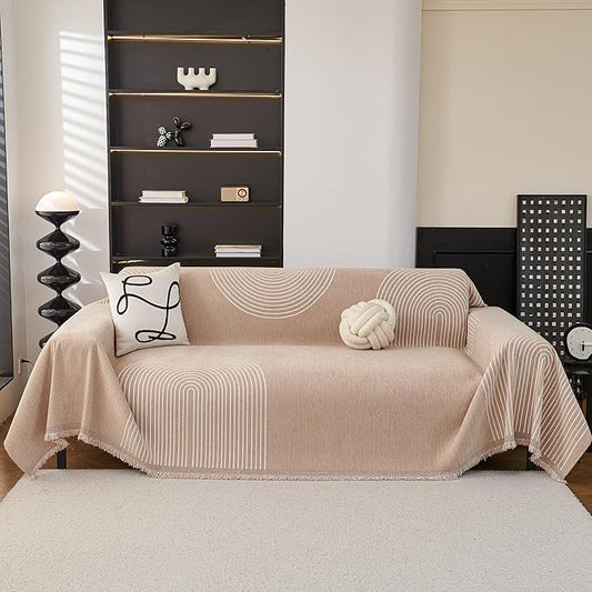 MEETSKY Couch Cover Sofa Cover Washable,Chenille Sofa Covers for 2 Cushion Couch Sofa, Sofa Slipcover Loveseat Pet Couch Covers for Sectional Sofa, 71" X118" by MEETSKY
