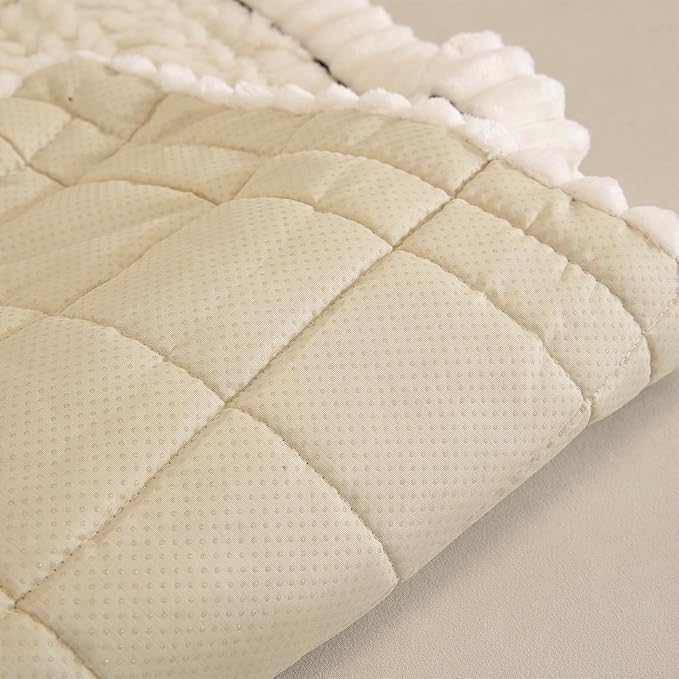 Non Slip Couch Covers for Dogs, Pet-Friendly Washable Couch Covers for 3 Cushion Sofa Pet Couch Cover (White, 35.4' 'x 63'') - Image 8