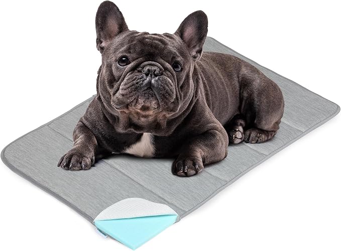 Dog Cooling Mat for Large Dogs – 30"x20" Orthopedic Memory Foam Pad for Summer, Hot Weather & Joint Relief | Washable, Non-Slip Crate Mat for Senior Dogs, Travel & Home (Grey) - Image 7
