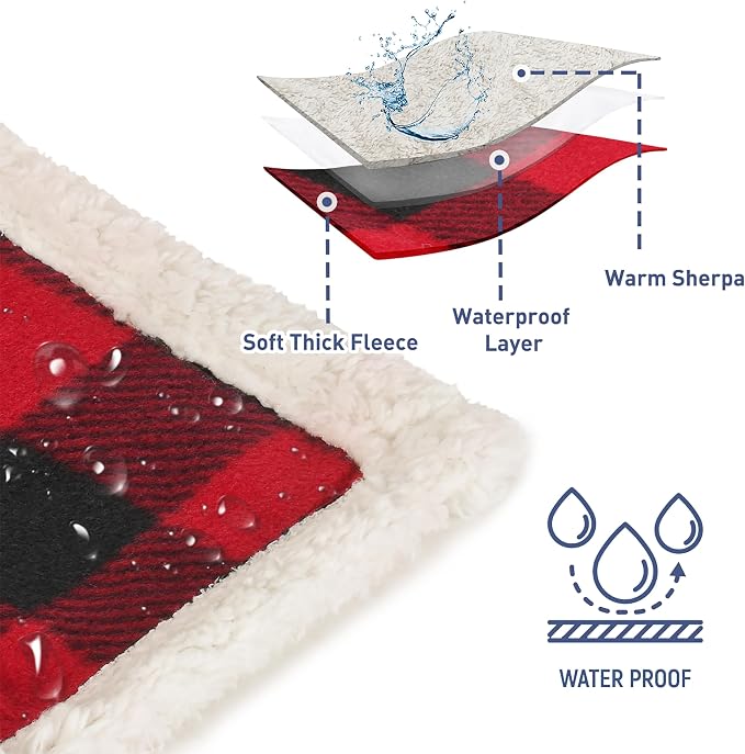 Kritter Planet Waterproof Reversible Pet Blanket for Small Dogs | 30 x 50 Inch, Washable Pet Protector for Sofa, Couch, Crates and Car Seats, Guards Against Fur, Dirt and Everyday Spills - Image 3