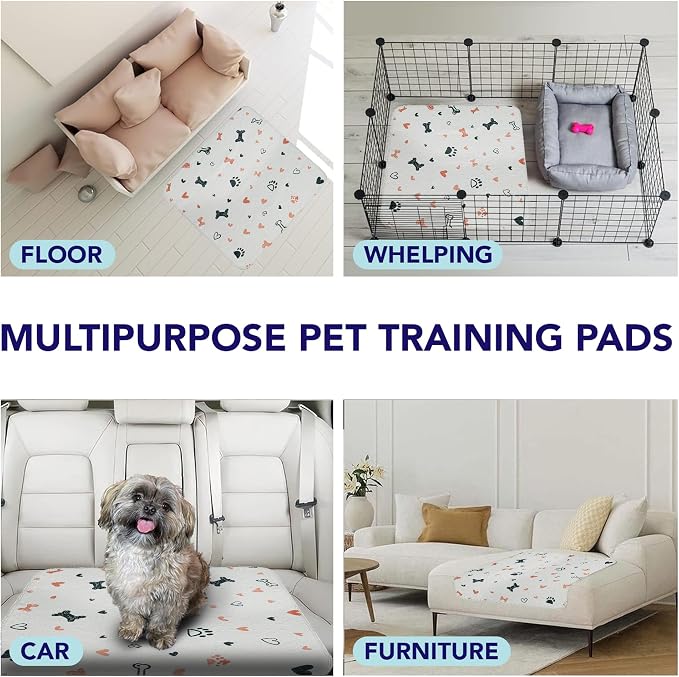 PUPIBOO Washable Pee Pads for Dogs and Cats - Super Absorbent Reusable Puppy Training Pads - 100% Waterproof, Leak-Proof & Non-Slip Whelping Pads for Pet Housebreaking - Image 4
