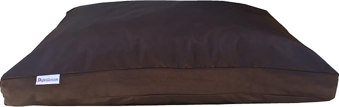 Dogbed4less Large Memory Foam Dog Bed Pillow with Orthopedic Comfort, Waterproof Liner and Heavy Duty 1680 Nylon Cover 41X27 Inches, Seal Brown - Image 8