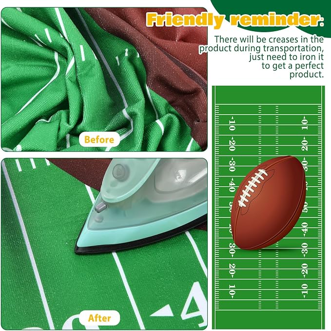 Peryiter 6 Pcs Football Oversized Microfiber Beach Towels 59 x 28 Inch Sand Free Quick Dry Large Pool Towels Absorbent Camping Travel Blanket Set for Men Bath Beach - Image 4
