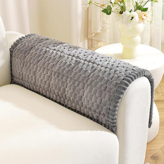 Royhom Couch Cover for Dogs Washable，Non Slip Sofa Protector for Pets | Durable & Easy Care, Soft Furniture Cover for Leather & Fabric Couches Against Claws, Spills & Fur, 20x24 Inch, Grey by Royhom