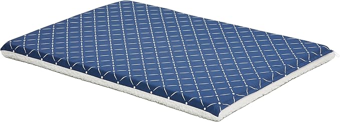 MidWest Homes for Pets Quiet Time Couture Paxton Dog Bed with Removable Pillow Cover, Blue Diamond Pattern, 42", Model Number: 40742-BLD by MidWestHomesForPets