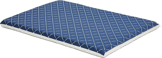 MidWest Homes for Pets Quiet Time Couture Paxton Dog Bed with Removable Pillow Cover, Blue Diamond Pattern, 42", Model Number: 40742-BLD by MidWestHomesForPets