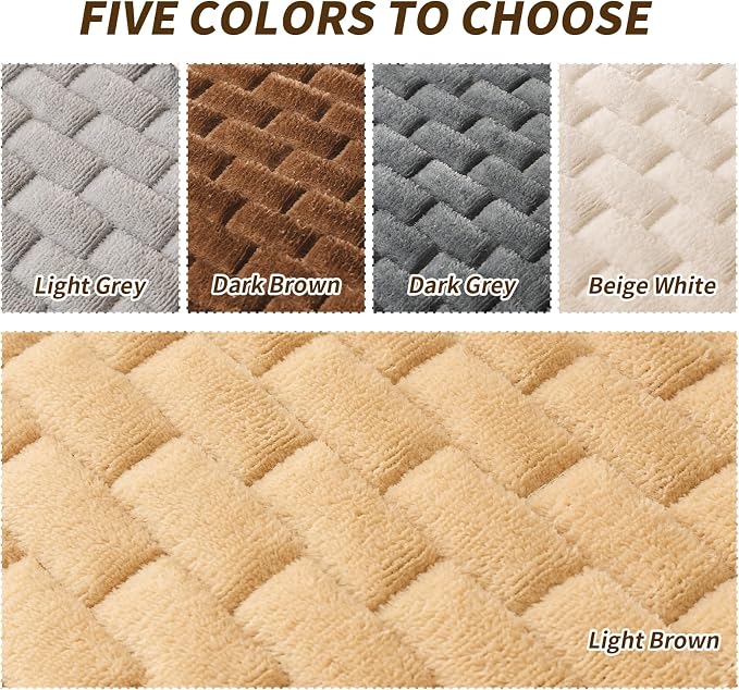 Couch Covers for Dogs Washable, Velvet Dog Couch Cover Protector, Fuzzy Plush Pet Sofa Cover for Loveseat, Sofa Covers for Pets(1,Light Brown,27.6"x59.1", 2 Seater Sofa Pad Cover) - Image 4