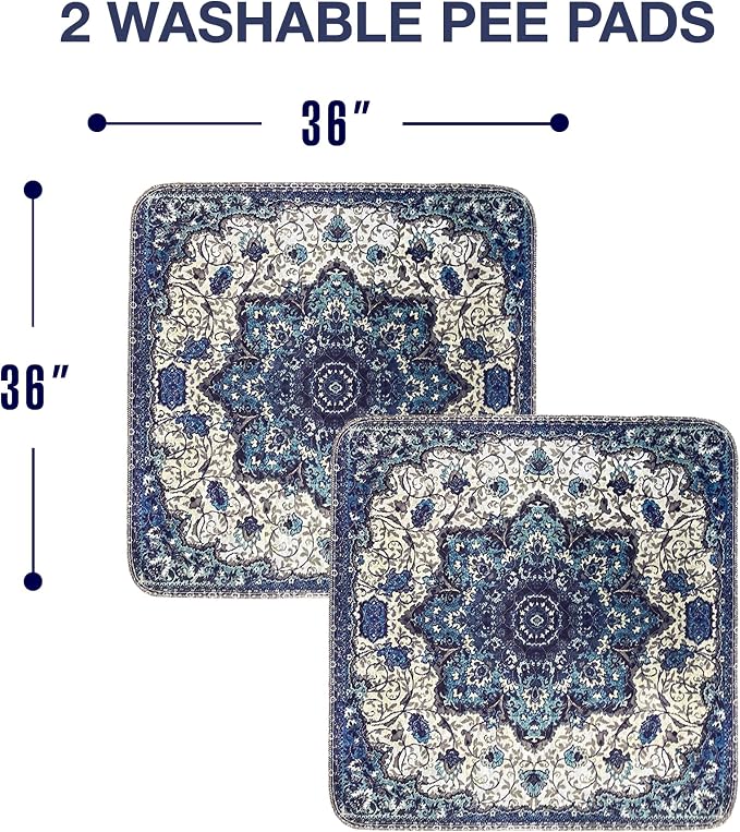 PUPIBOO Washable Pee Pads for Dogs and Cats - Super Absorbent Reusable Puppy Training Pads - 100% Waterproof, Leak-Proof & Non-Slip Whelping Pads for Pet Housebreaking - Image 5