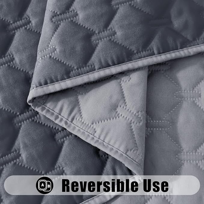 Smiry Waterproof Dog Bed Cover Blanket, Reversible Pet Blanket | Soft Reversible, Washable Leakproof Cats Dogs Couch Cover for Sofa, Couch, Furniture (30x53 Inch) - Image 3