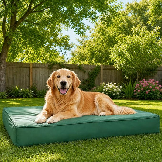 WNPETHOME Outdoor Waterproof Dog Bed Large Sized, Washable Creat Pad 36" | Outdoor & Indoor Use, For Large Sized Dog, Removable Washable Cover, Egg Crate Foam Orthopedic Dog Mat, Up to 60 lbs by WNPETHOMEPETSHOME