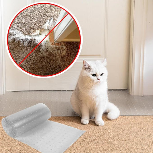 Uross Pet Protector Mat for Doorways - 6.56FT, Anti-Scratch Plastic, Protects Carpet from Cat Scratches by Uross