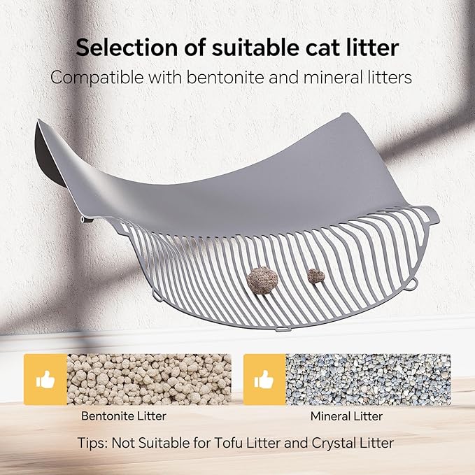 Mimfam Automatic Self Cleaning Litter Box, with 4 Pairs Infrared Senor, Open-Top Design for Multi-Cat Homes, Comes with Liner Bags and Cat Litter Mat, Grey - Image 5