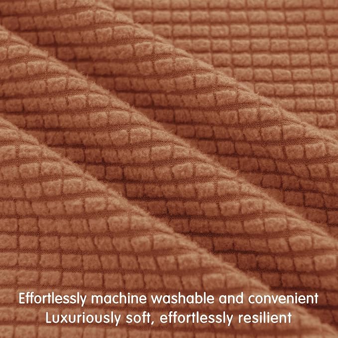 Hokway Couch Cushion Covers Stretch Cushion Covers Sofa Seat Cushion Slipcover Cushion Protector(Brick, Small) - Image 4