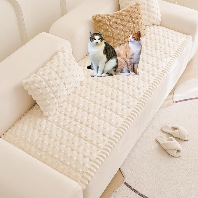 Pet Couch Cover Washable Sofa Protector Covers for Dogs Non Slip Dog Mat | Thick Flannel & Anti-Slip Backing, Protects Furniture from Pet Hair, Dirt and Messes, Fits Leather & Fabric Sofa and Loveseat - Image 5