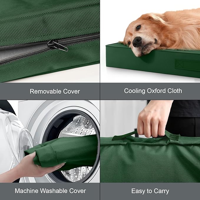 Waterproof Orthopedic Dog Crate Bed for Small Dogs & Cats | Egg Crate Foam, Fits 24x18 Crates, TPU Waterproof Layer, Machine Washable 1680D Oxford Cover, Small Pets Up to 20 lbs - Image 6