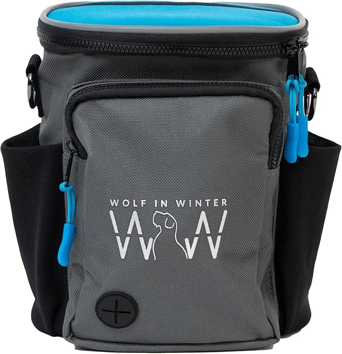 Quickdraw XL Dog Treat Pouch – Training Bag with Waste Bag Dispenser (Bags Not Included), Phone Pocket, Water Bottle Holders, 3-Way Strap – Durable & Reflective (Alpine Blue) - Image 8