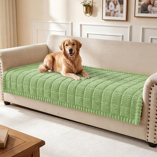 Smiry Couch Cover for Dogs, Non Slip Fuzzy Pet Sofa Covers Washable | Sofa Slipcovers for 3 Cushion Couch, Soft Thick Furniture Protector for Cats Dogs, Against Fur, Dirt, Scratch (35.4"x70.9") by Smiry
