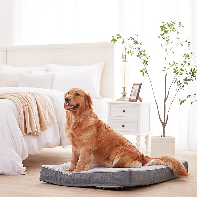 Orthopedic Memory Foam Dog Bed, Cooling Dog Beds for Extra Large Dogs -Waterproof Pet Bed for Crate with Removable Washable Cover, XL(41inch,90Lbs) - Image 7