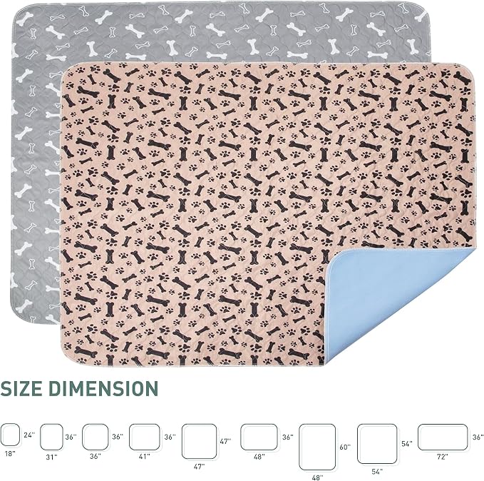 Eterish Reusable Washable Pee Pads for Dogs Small/Large/Extra Large 18'' x 24'' 2 Pack, Absorbent Pet Puppy Dog Training Pads Non-Slip, Waterproof Whelping Potty Pads for Dogs Leak-Proof - Image 6