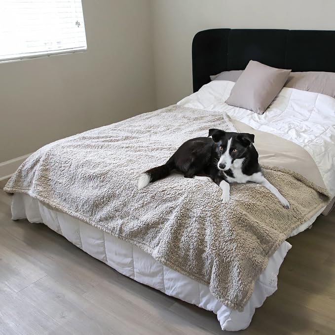 Kritter Planet Waterproof Reversible Pet Blanket for Dogs and Cats | 60 x 80 Inch, Waterproof Cover for Sofa and Bed, Washable Protection Against Fur, Dirt, Scratches and Everyday Messes - Image 5