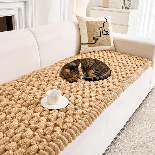 Plush Couch Cover for Dogs Non Slip Pet Sofa Protector, Ultra Soft Washable Couch Cover for Pets, Anti-Slip Backing Furniture Protector for Cats & Dogs, Fits Standard & L-Shape Sofas (Only 1PC) by Unknown
