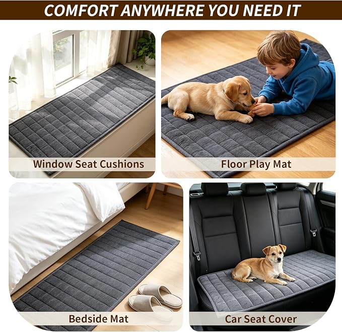 Couch Covers for Dogs Washable, Non Slip Couch Covers for Loveseat Sofa Pet Friendly, Soft Fuzzy Sofa Covers for Pet, Dog Couch Cover Furniture Protector(1PC,Dark Grey,27.6"x27.6") - Image 7