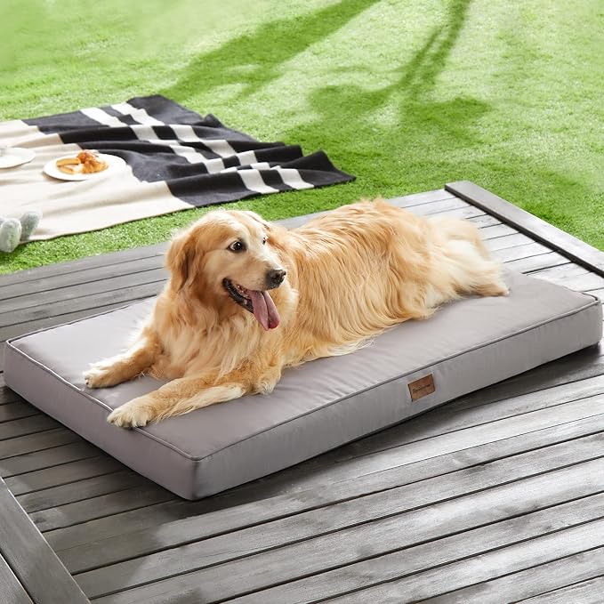 BFPETHOME Outdoor Waterproof Dog Bed for Large Dogs, Washable Cover, 54" | Outdoor & Indoor Use, Waterproof, For Medium, Large, Extra Large Dogs, Orthopedic, Egg Crate Foam, Up to 130 lbs - Image 2