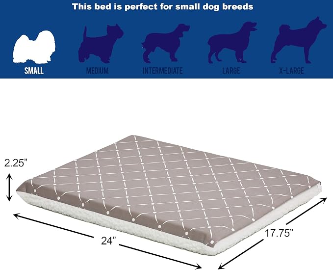 MidWest Homes for Pets Quiet Time Couture Paxton Pet Bed with Removable Pillow Cover, Mushroom, 24" - Image 4