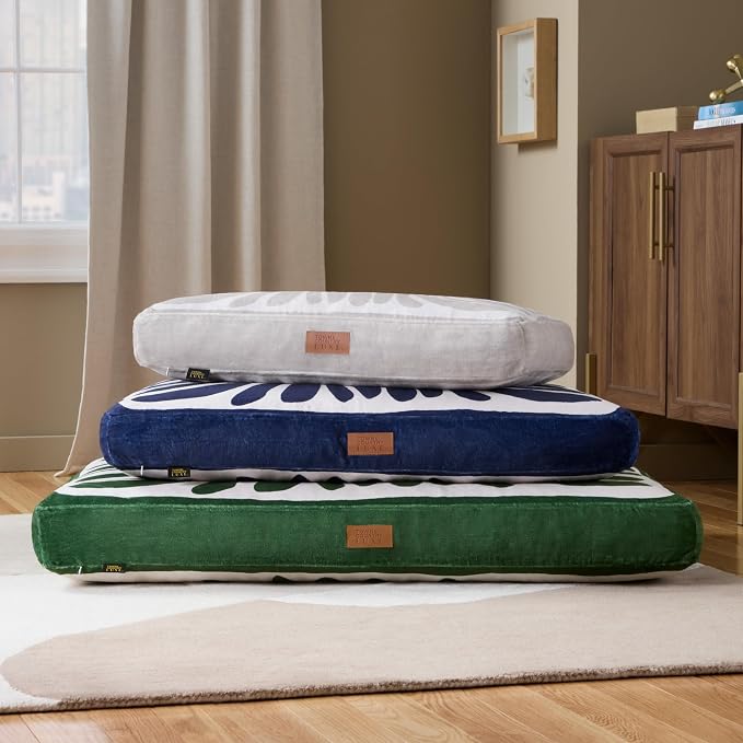 Town & Country Luxe CuddleTown Matisse Everwash® Pillow Pet Bed, Water Repellent Floor Pillow, Machine Washable Cover, Soft & Calming, Green, Large 44"x34"x4" - Image 10